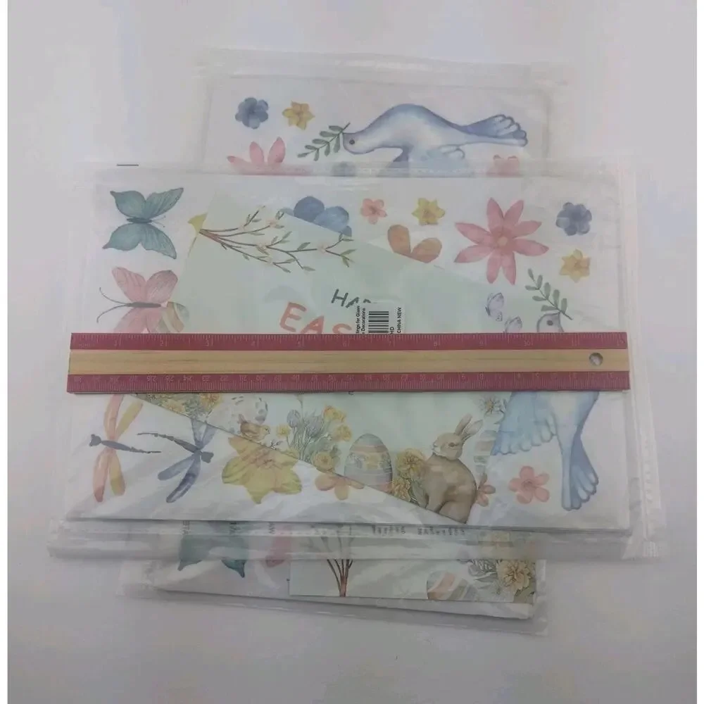 Happy Easter Window Decorations Set Of 2